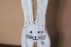 Figura in legno spazzolato coniglio