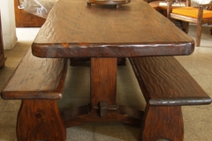 tavolo fratino con panche rustico